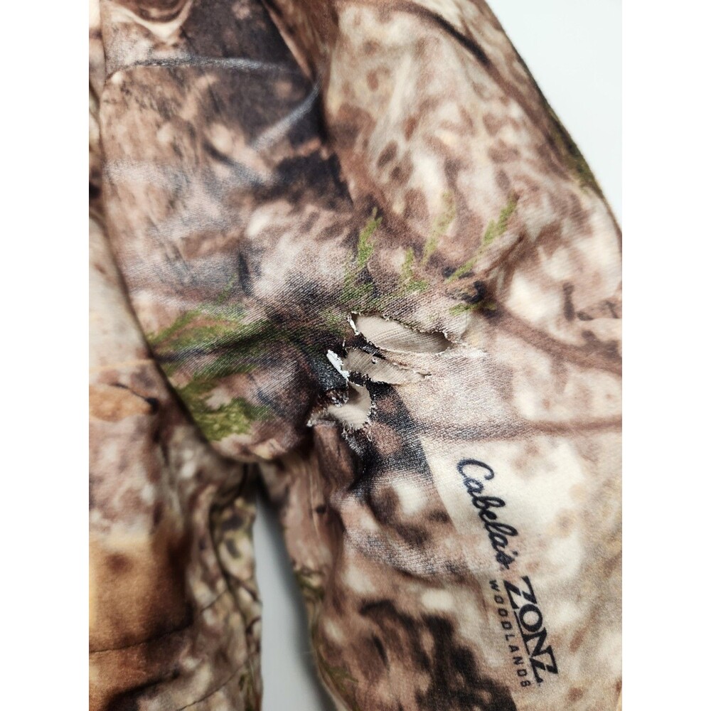 Cabelas Silent-Suede Scent-Lok Hunting Parka Mens L Zonz Woodlands Outdoors - Picture 12 of 16